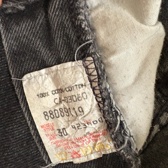 Vintage Cobra High-Waisted Black Denim Jorts – Size 30 - Picture 8 of 8